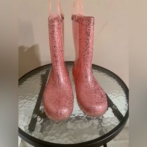 Girls light up pink Rain Boots